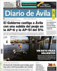 Portada de Diario de Ávila (España)