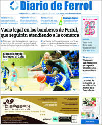 Portada de Diario de Ferrol (España)