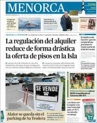 Portada de Menorca - Diario Insular (España)