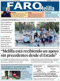 Portada de El Faro de Melilla (España)