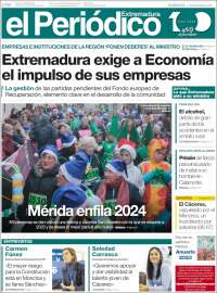 Portada de El Periódico de Extremadura (España)