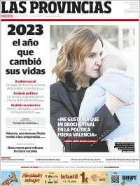 Portada de Las Provincias (España)