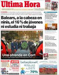 Portada de Última Hora (España)