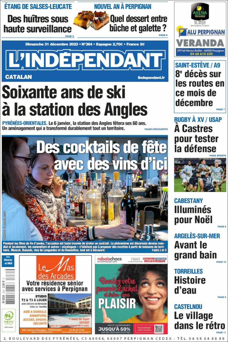 Portada de Le Indépendant (Francia)