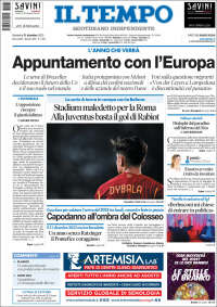 Portada de Il Tempo (Italia)