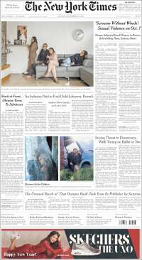 Portada de New York Times (USA)