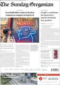 Portada de The Oregonian (USA)