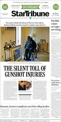 Portada de Star Tribune (USA)