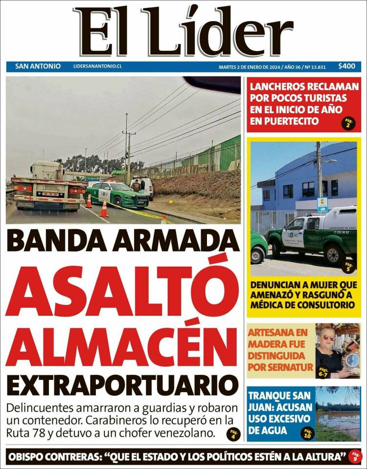 Portada de Lider de San Antonio (Chile)