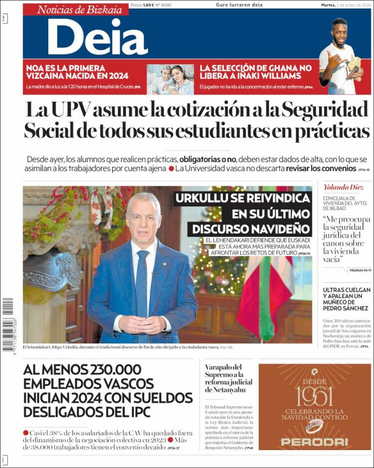 Portada de Deia (España)