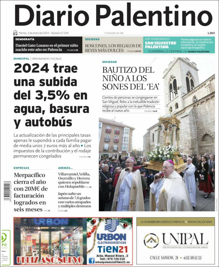 Portada de Diario Palentino (España)