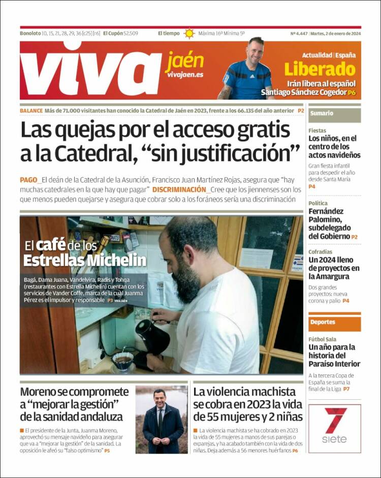 Portada de Viva Jaén (España)