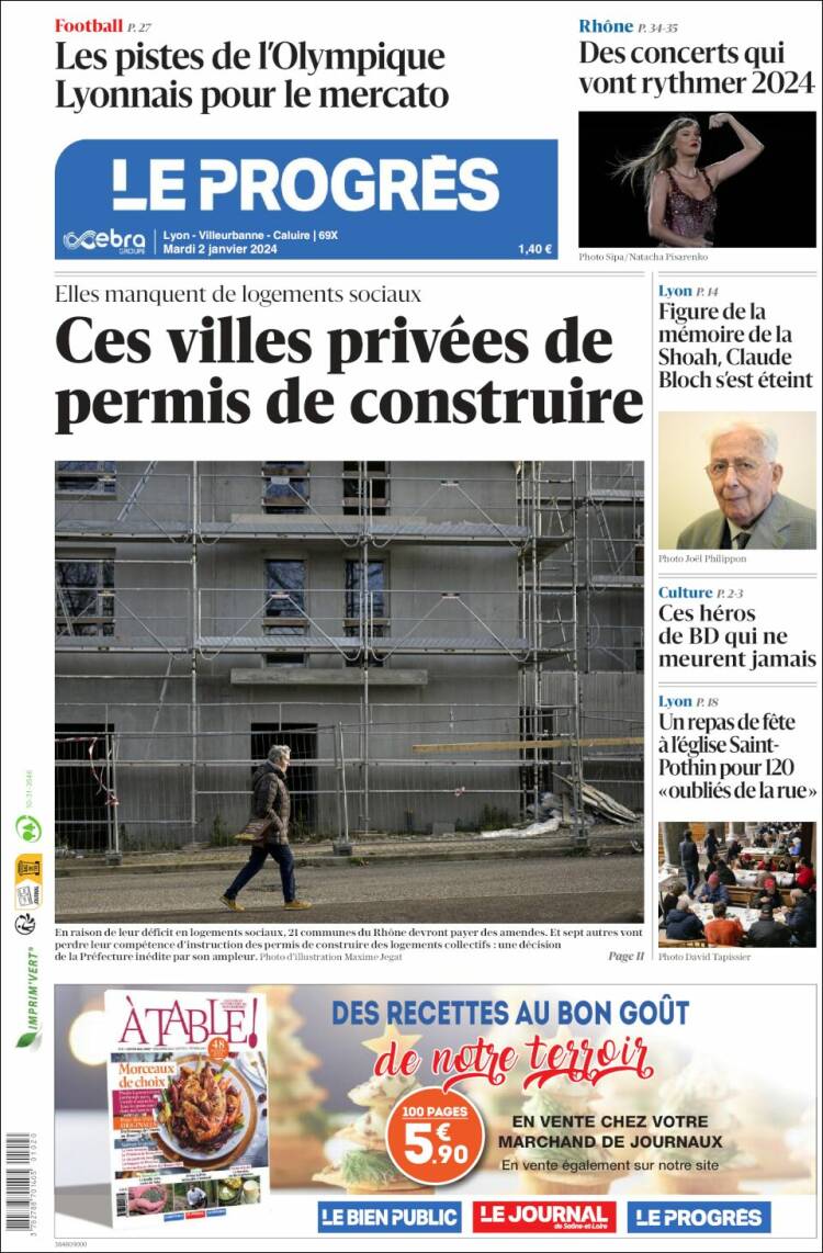 Portada de Progres de Fecamp (Francia)