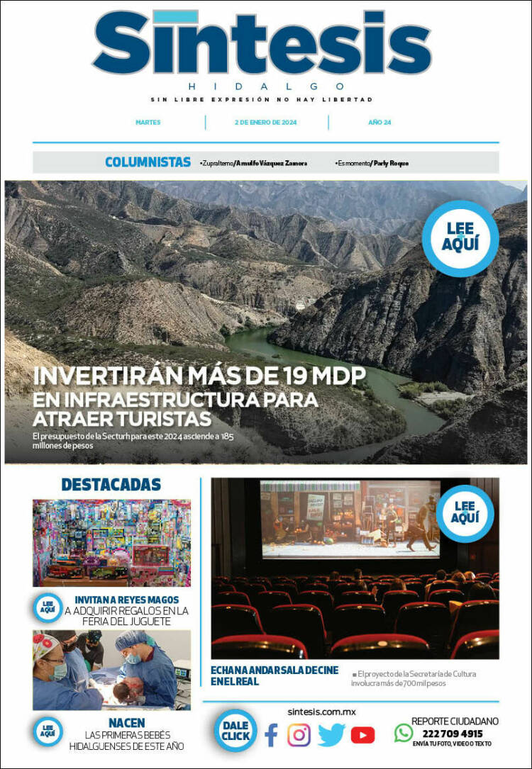 Portada de Sistesis - Hidalgo (M&eacute;xico)