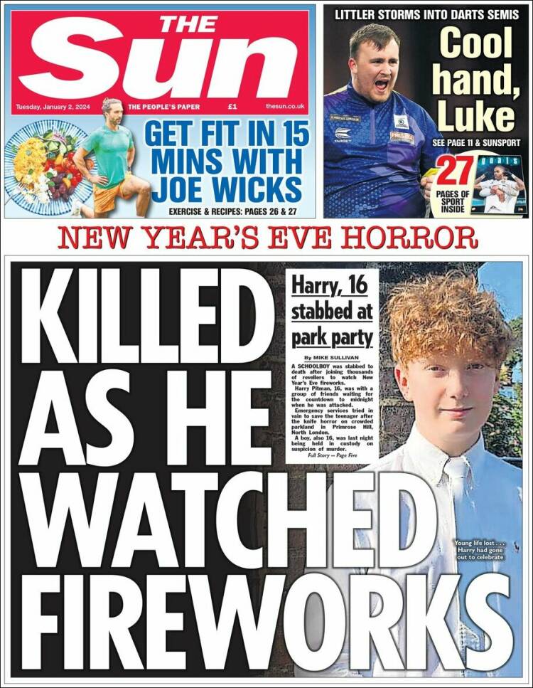 Portada de The Sun (Reino Unido)