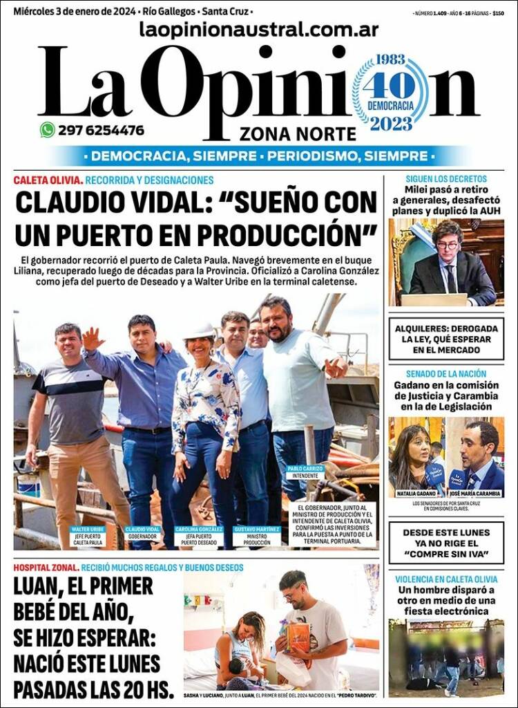 Portada de La Opinión Zona Norte (Argentina)