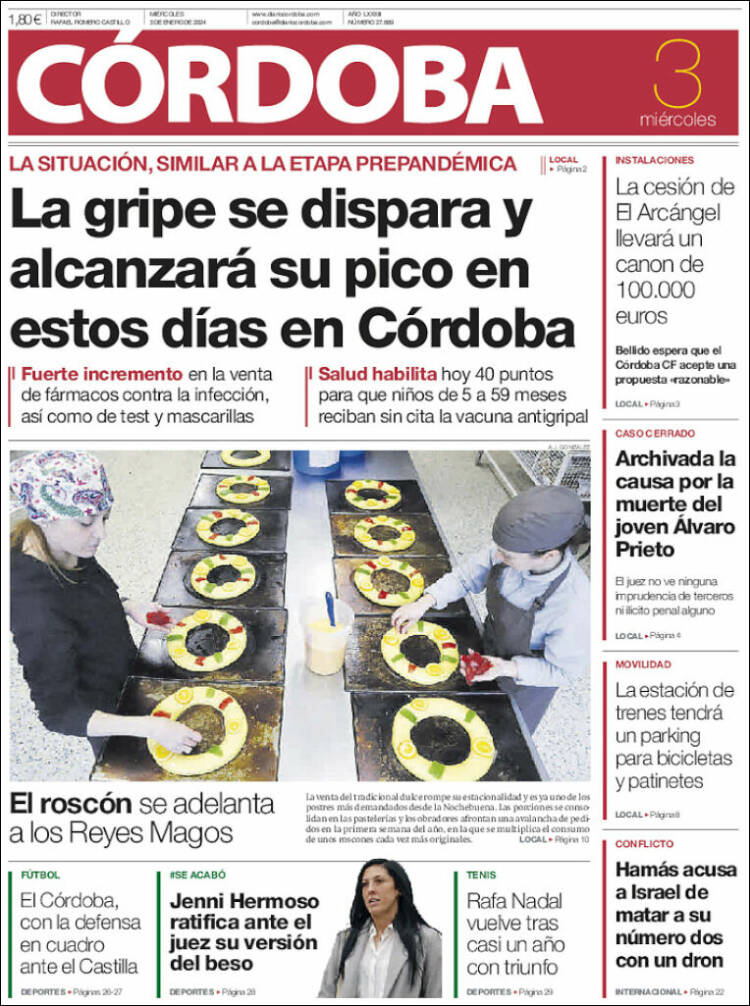 Portada de Diario de Córdoba (España)