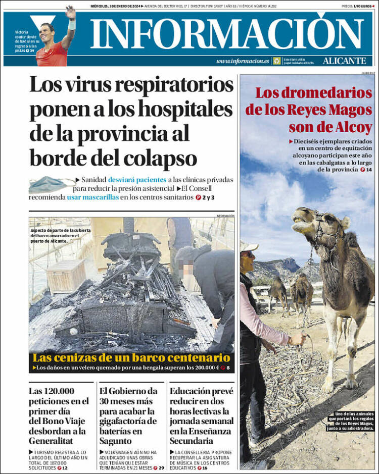 Portada de Diario Información (España)