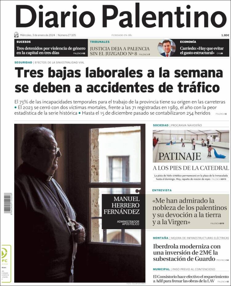 Portada de Diario Palentino (España)