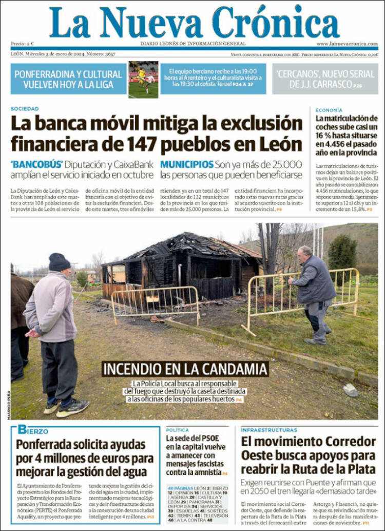 Portada de La Nueva Crónica (España)