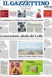 Portada de Il Gazzettino (Italia)