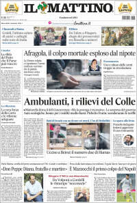 Portada de Il Mattino (Italia)