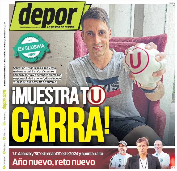 Portada de Depor (Perú)