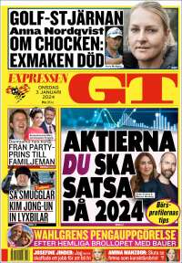 Portada de Göteborgstidningen (Suecia)