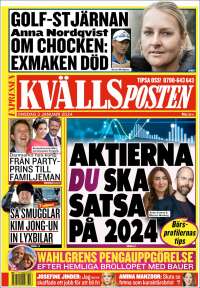 Portada de Kvällsposten (Suecia)