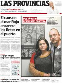 Portada de Las Provincias (España)