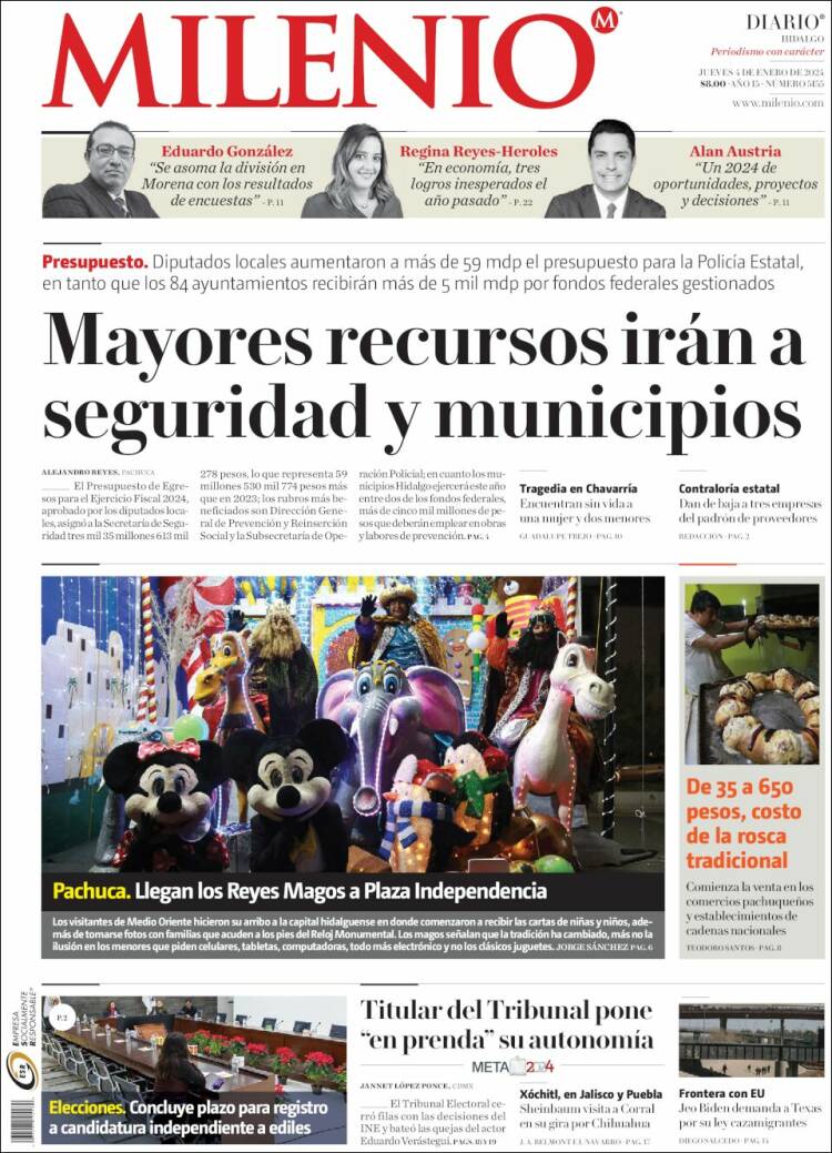 Portada de Milenio de Hidalgo (México)