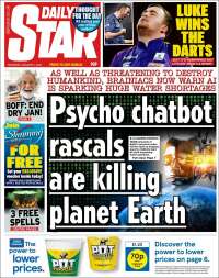 Portada de Daily Star (Reino Unido)