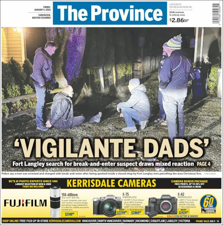 Portada de The Province (Canadá)