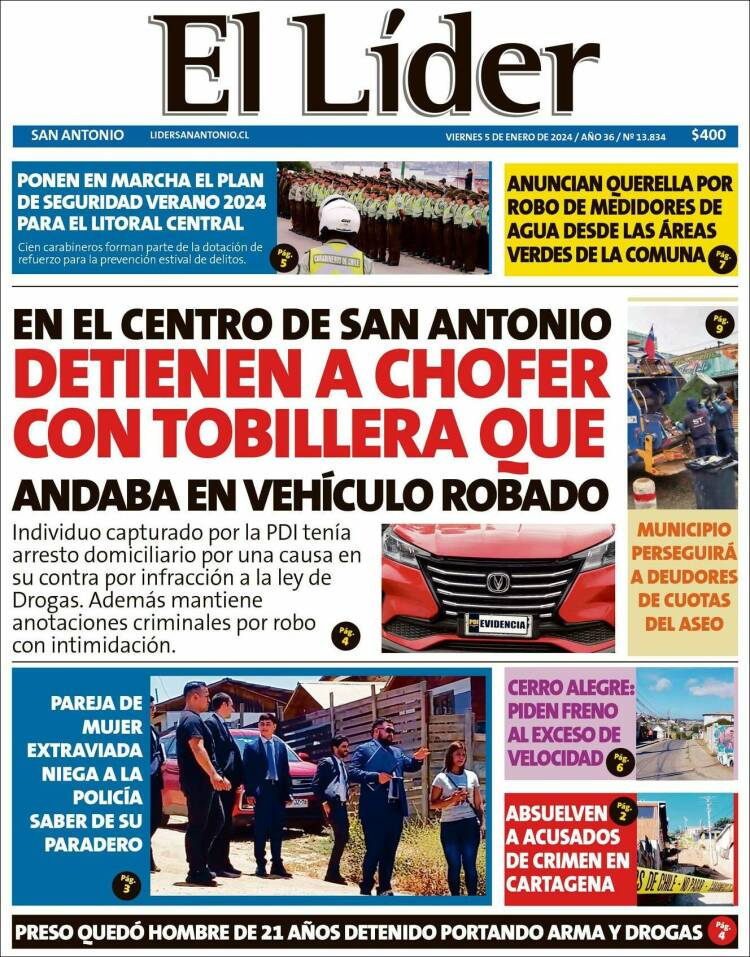 Portada de Lider de San Antonio (Chile)