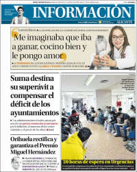 Portada de Diario Información (España)