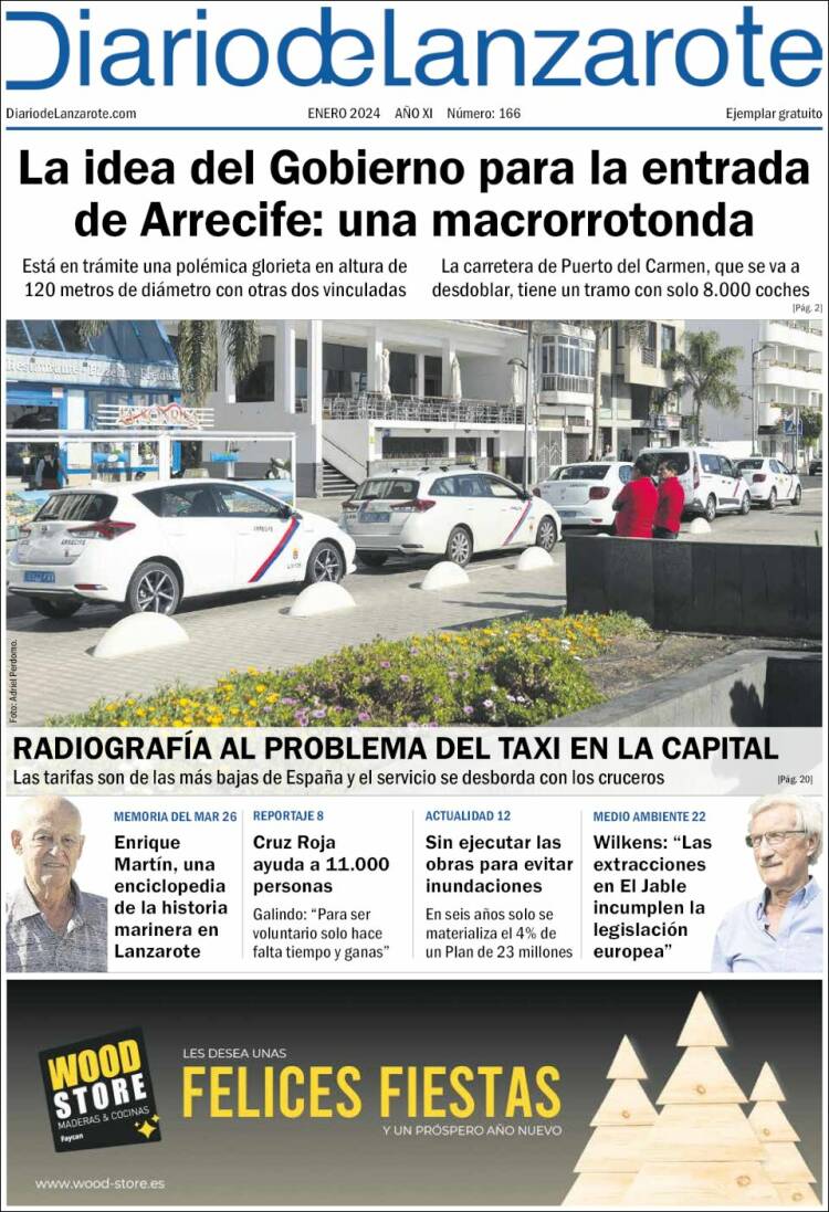 Portada de Diario de Lanzarote (Espagne)
