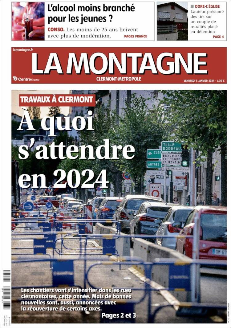 Portada de La Montagne (Francia)