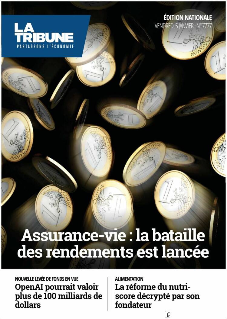 Portada de La Tribune (Francia)