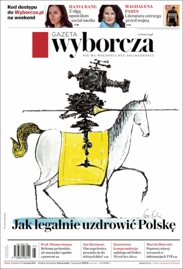 Portada de Gazeta Wyborcza (Polonia)