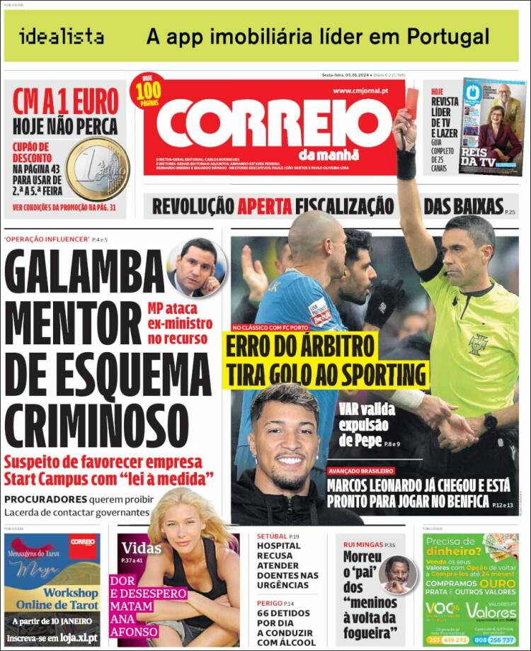 Portada de Correio da Manhã (Portugal)
