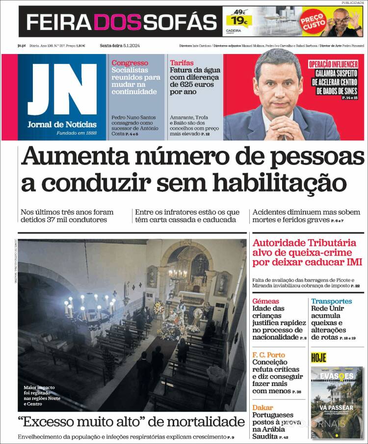 Portada de Jornal de Notícias (Portugal)