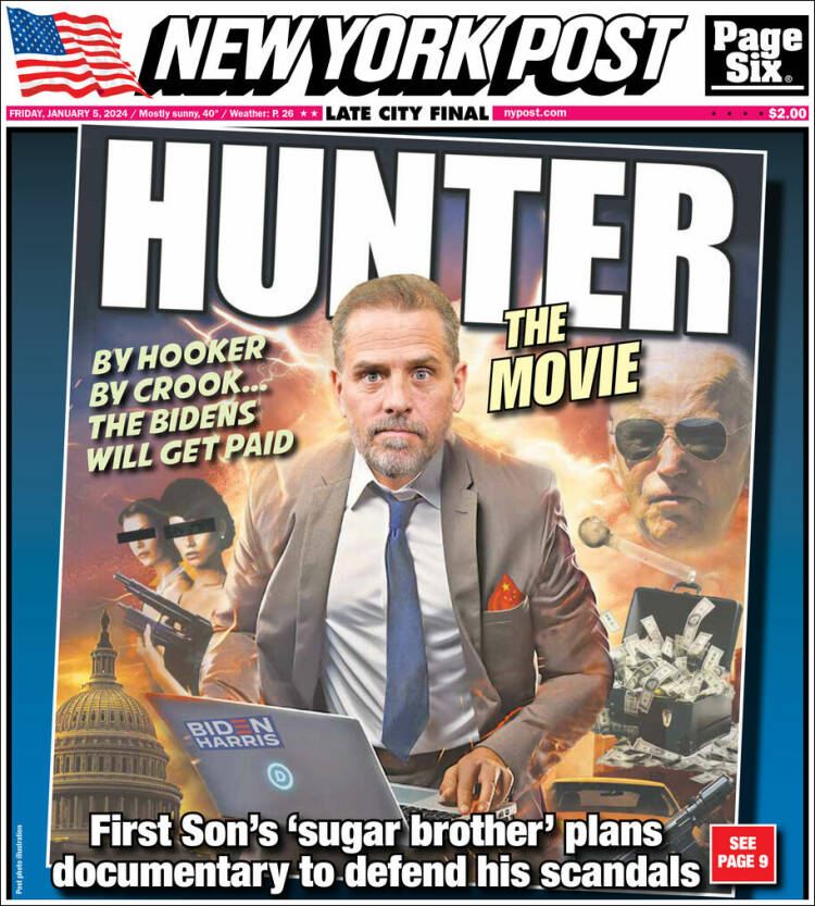 Portada de New York Post (USA)