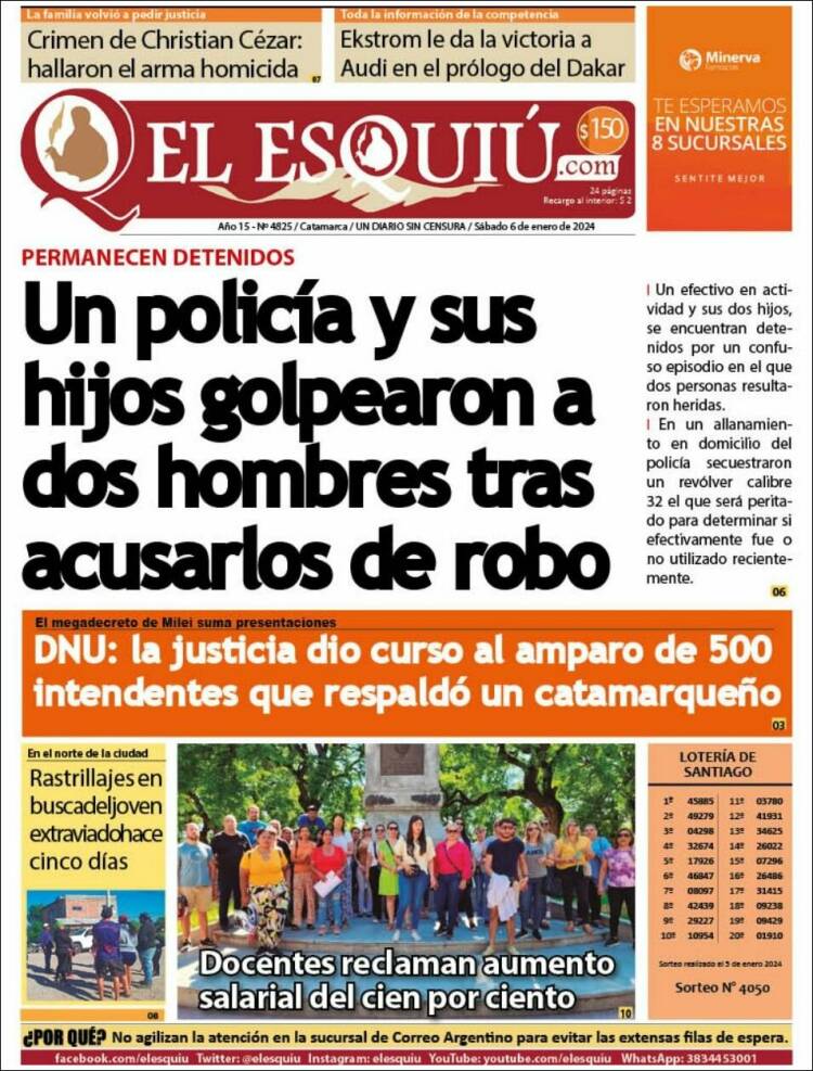 Portada de El Esquiu (Argentina)