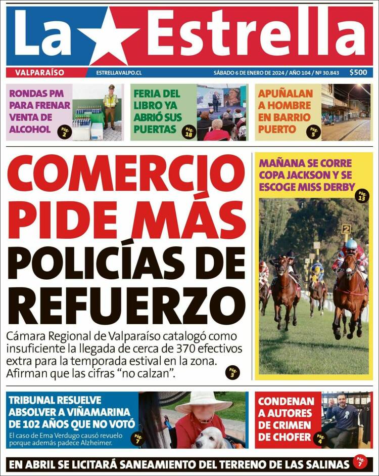 Portada de Estrella de Valparaiso (Chile)