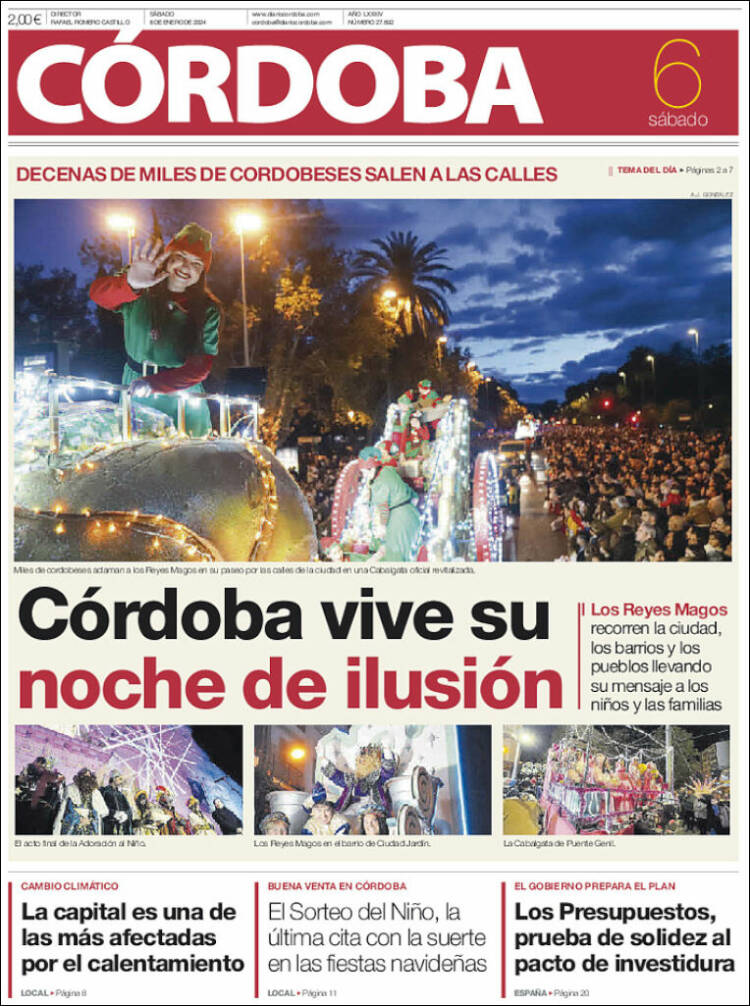 Portada de Diario de Córdoba (España)
