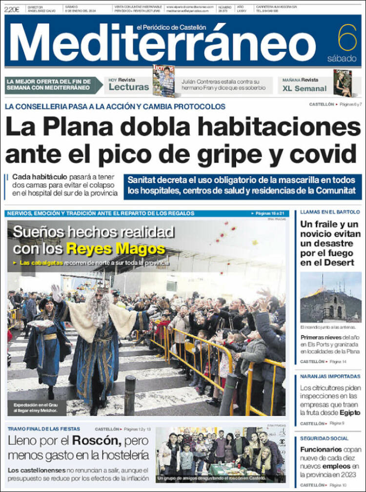 Portada de El Periódico Mediterraneo (España)