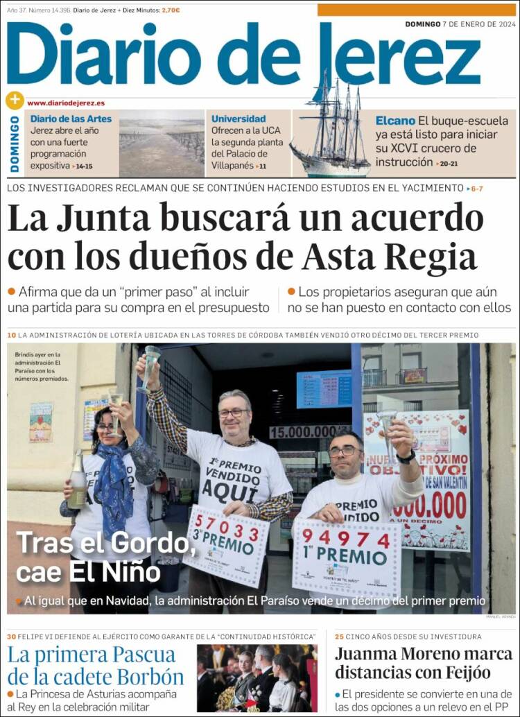 Portada de Diario de Jerez (España)