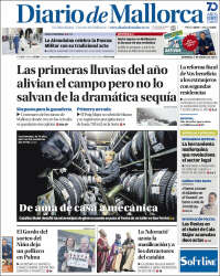 Portada de Diario de Mallorca (España)