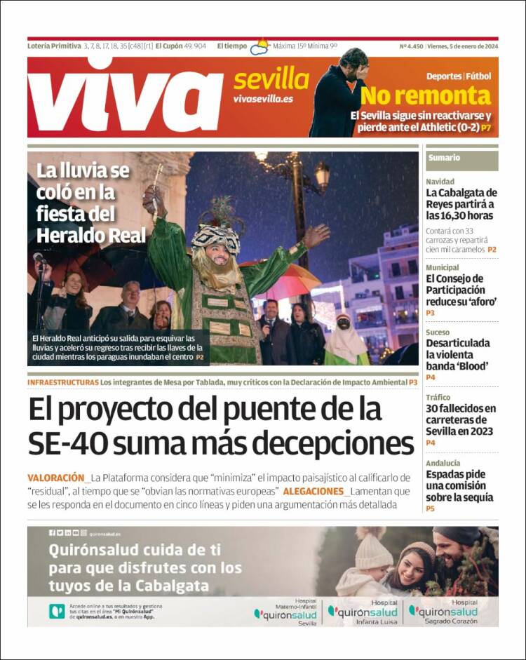 Portada de Viva Sevilla (España)