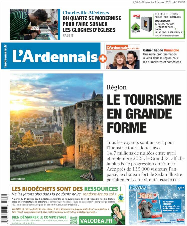 Portada de L'Ardenais (Francia)